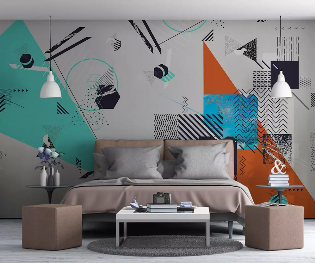 3D Triangle Shape WG834 Wall Murals