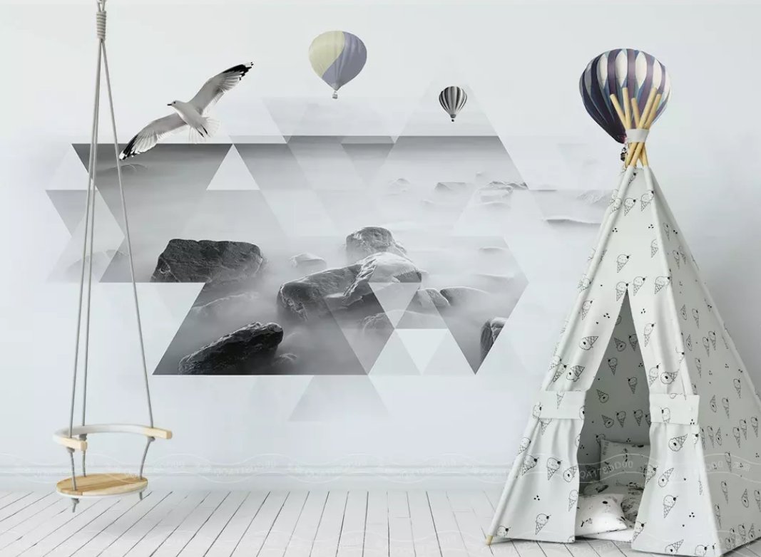 3D Gray Geometry 529 Wall Murals Wallpaper AJ Wallpaper 2 