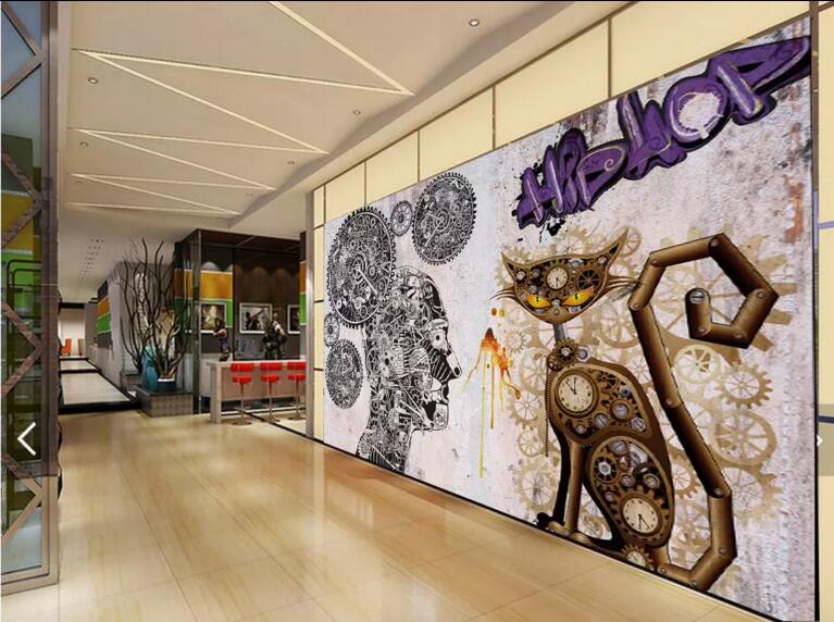 3D Cat Beauty WC04 Wall Murals Wallpaper AJ Wallpaper 2 