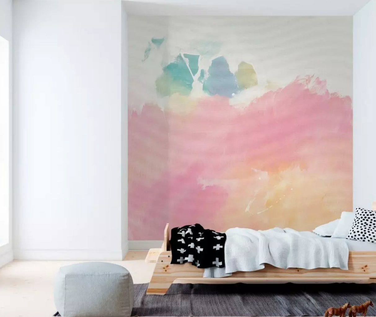 3D Red Paint WG1145 Wall Murals