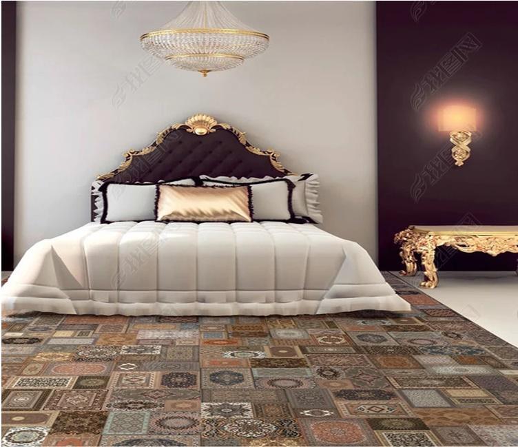 3D Colored Marble Pattern WG987 Floor Mural Wallpaper AJ Wallpaper 2 