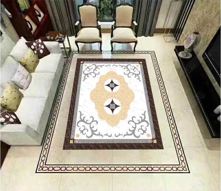 3D Colored Marble Pattern WG998 Floor Mural Wallpaper AJ Wallpaper 2 
