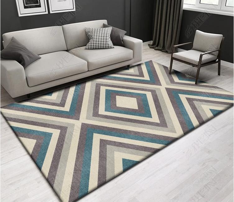 3D Colored Diamond WG593 Non Slip Rug Mat Mat AJ Creativity Home 