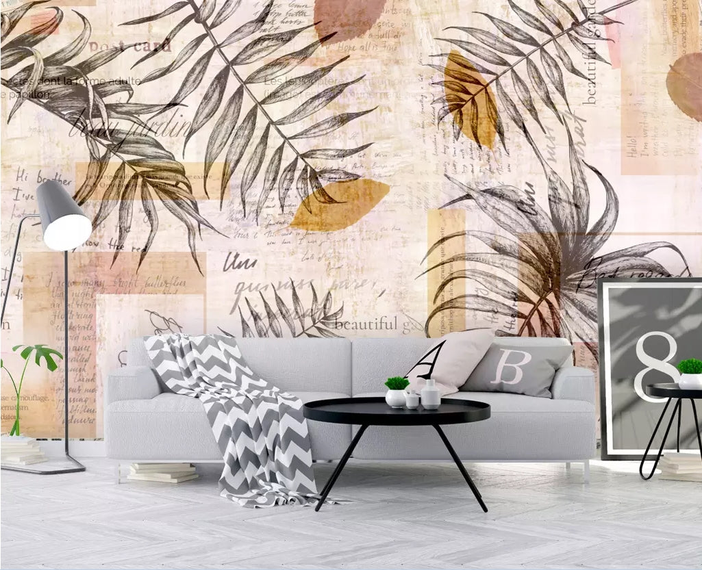 3D Leaves WC26 Wall Murals Wallpaper AJ Wallpaper 2 