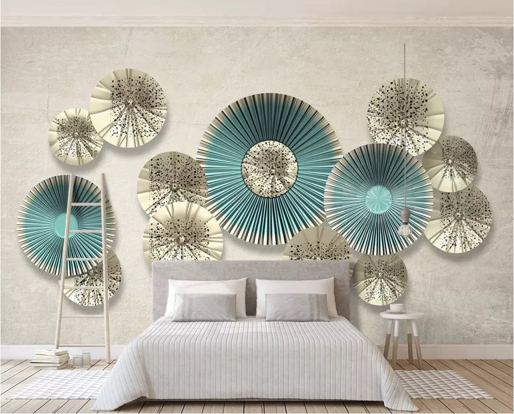 3D Colored Circle WC03 Wall Murals Wallpaper AJ Wallpaper 2 