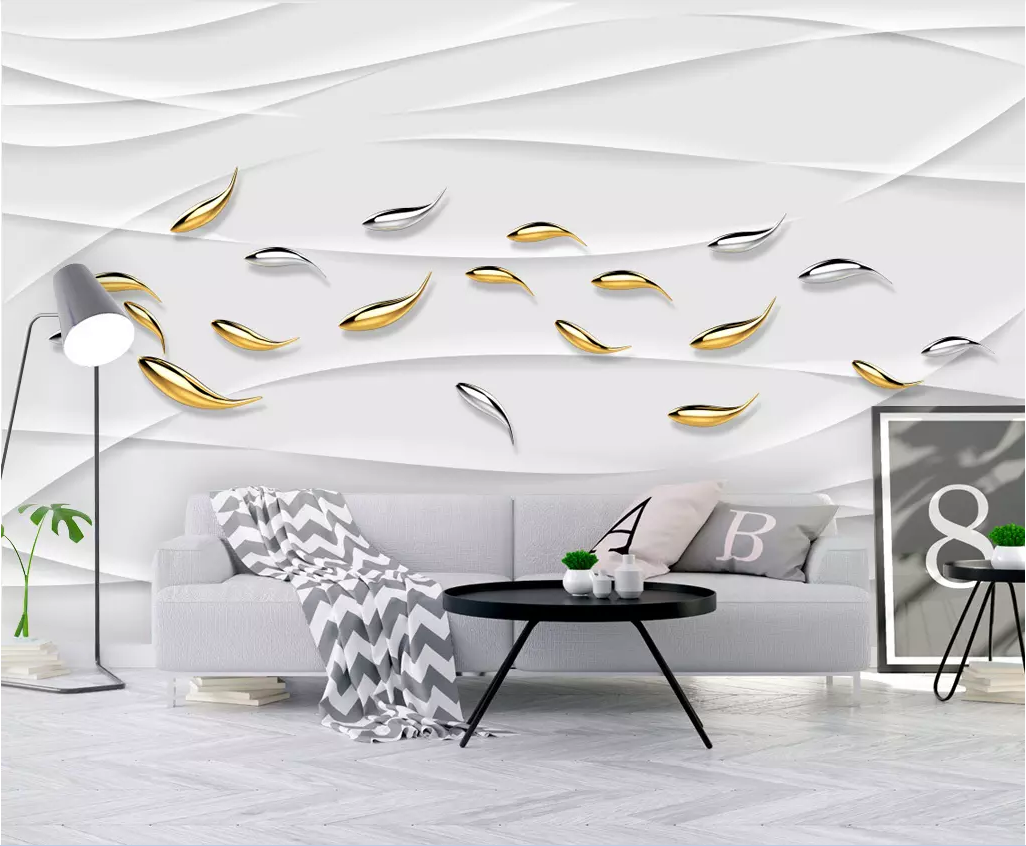 3D Gold Fish WG1209 Wall Murals