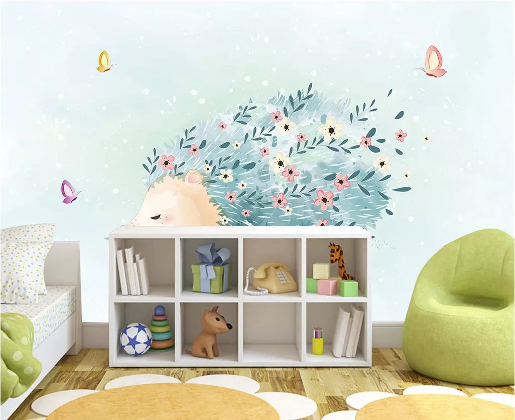 3D Colored Hedgehog WC60 Wall Murals Wallpaper AJ Wallpaper 2 