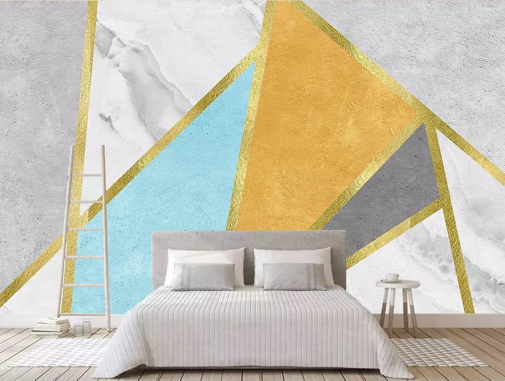 3D Colored Triangle WC31 Wall Murals Wallpaper AJ Wallpaper 2 