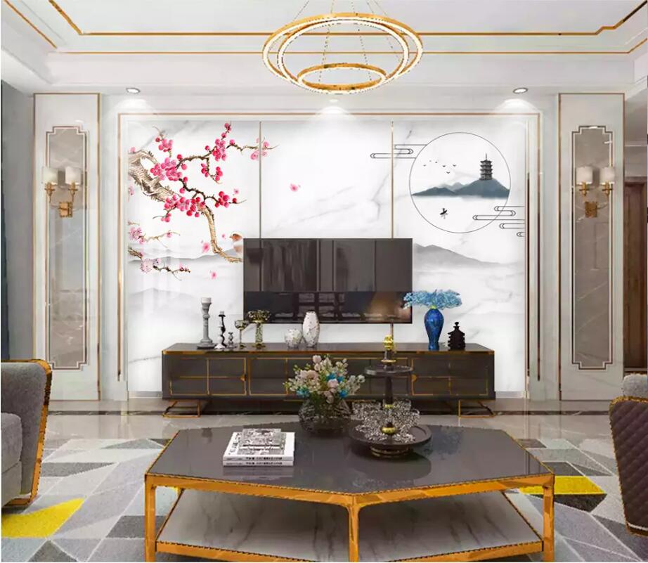 3D Red Plum WC85 Wall Murals Wallpaper AJ Wallpaper 2 