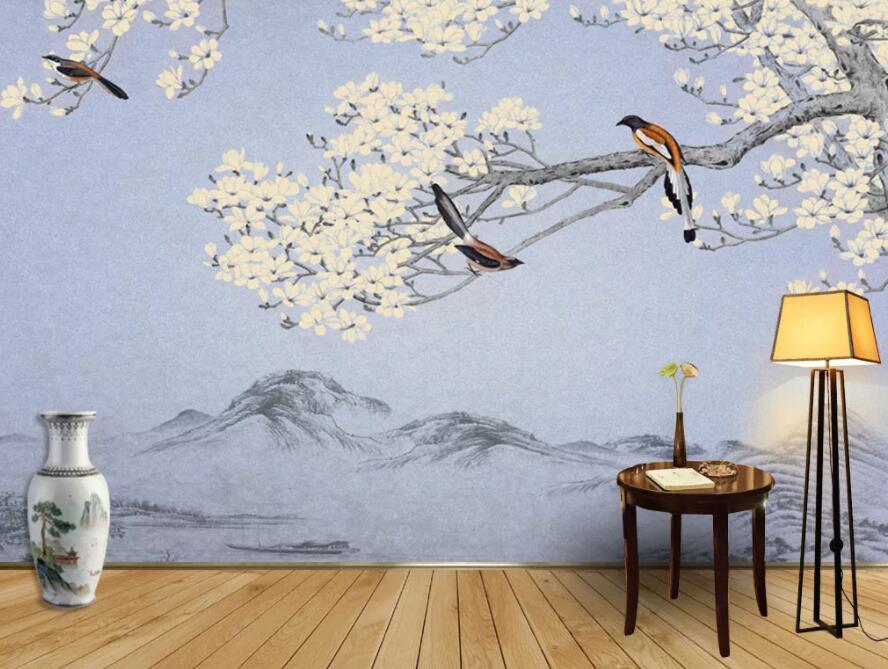 3D Branch Flower 178 Wall Murals Wallpaper AJ Wallpaper 2 
