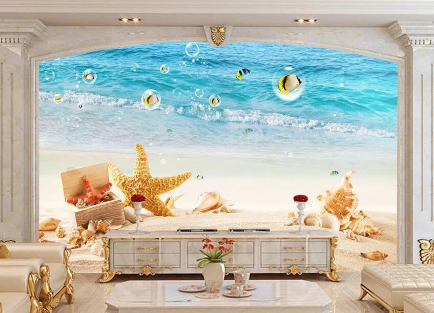 3D Beach Shell 064 Wall Murals Wallpaper AJ Wallpaper 2 