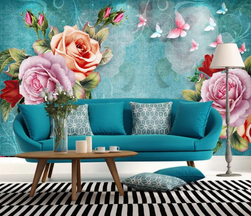 3D Pearl Rose 623 Wall Murals Wallpaper AJ Wallpaper 2 