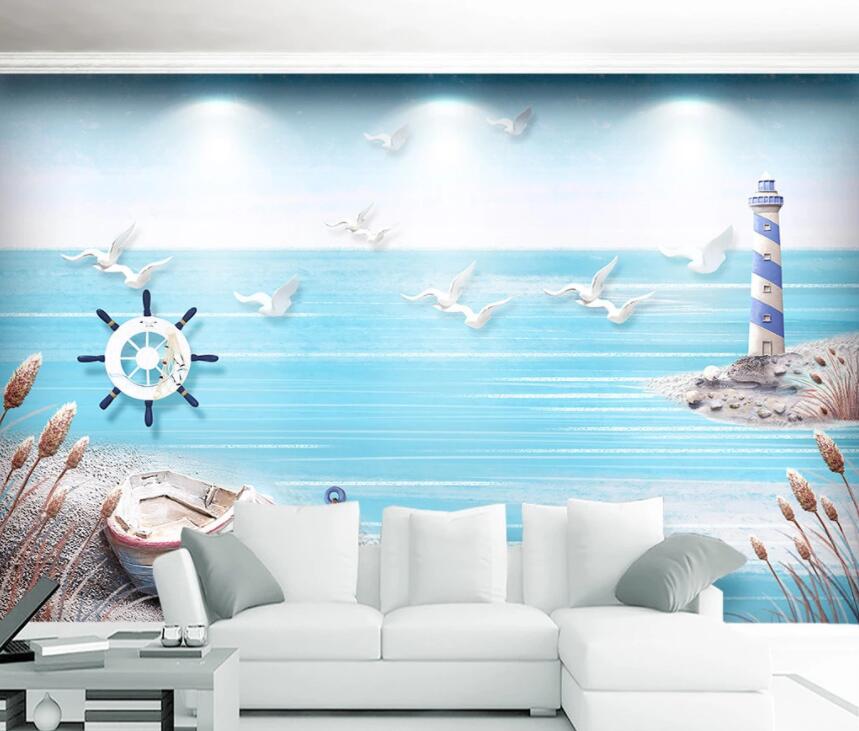 3D Sea Beach 447 Wall Murals Wallpaper AJ Wallpaper 2 