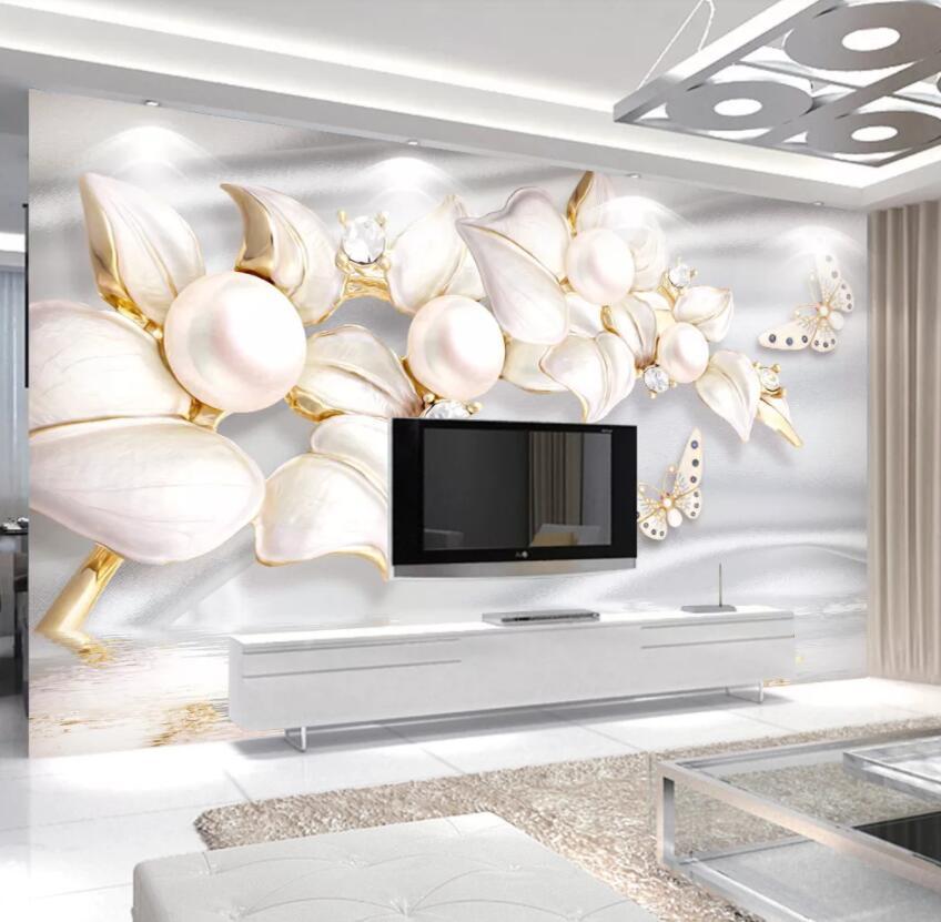 3D Diamond Flower 261 Wall Murals Wallpaper AJ Wallpaper 2 