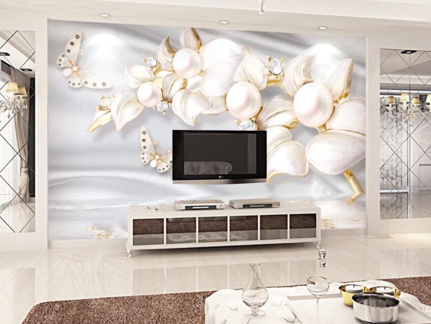 3D Diamond Flower 261 Wall Murals Wallpaper AJ Wallpaper 2 