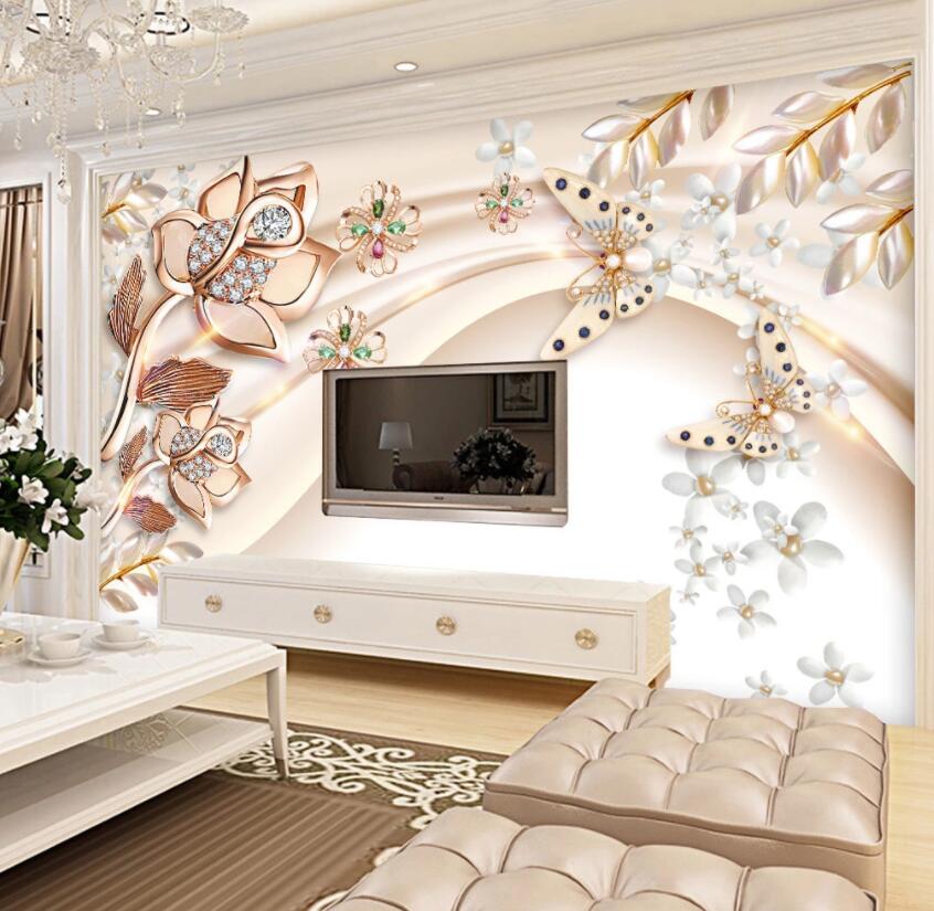 3D Diamond Flower 190 Wall Murals Wallpaper AJ Wallpaper 2 