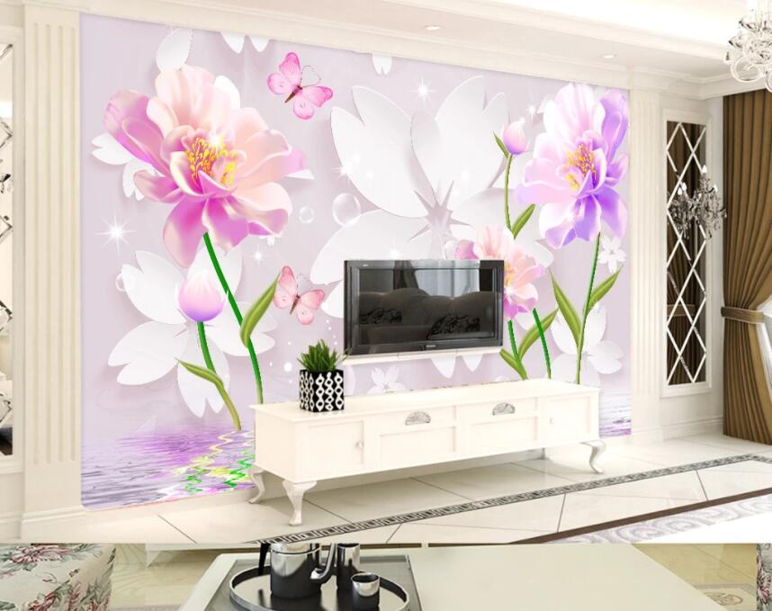 3D Colored Petals 053 Wall Murals Wallpaper AJ Wallpaper 2 