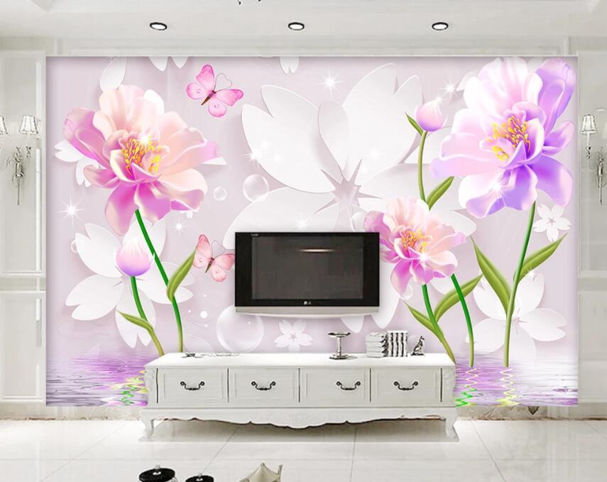3D Colored Petals 053 Wall Murals Wallpaper AJ Wallpaper 2 