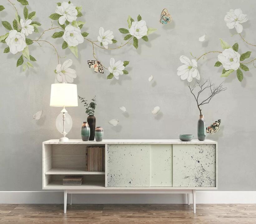 3D Moth Butterfly WG848 Wall Murals