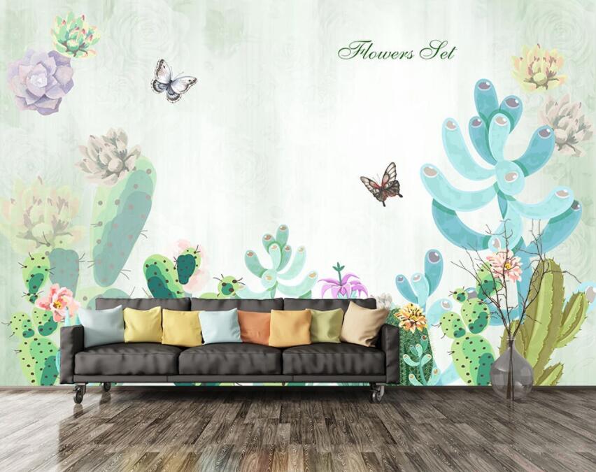 3D Color Plant 626 Wall Murals Wallpaper AJ Wallpaper 2 