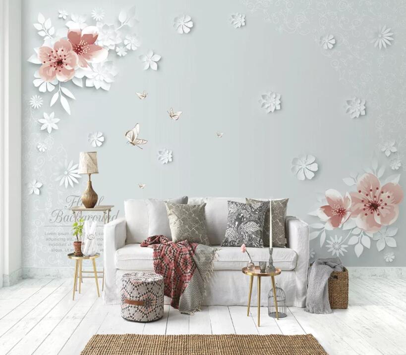 3D Fresh Flowers 556 Wall Murals Wallpaper AJ Wallpaper 2 