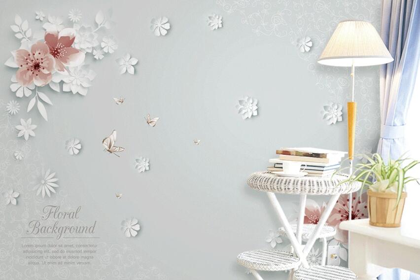 3D Fresh Flowers 556 Wall Murals Wallpaper AJ Wallpaper 2 
