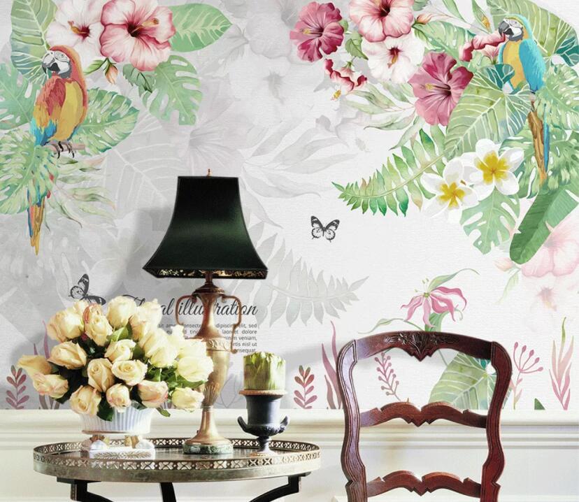 3D Birds And Flowers 554 Wall Murals Wallpaper AJ Wallpaper 2 