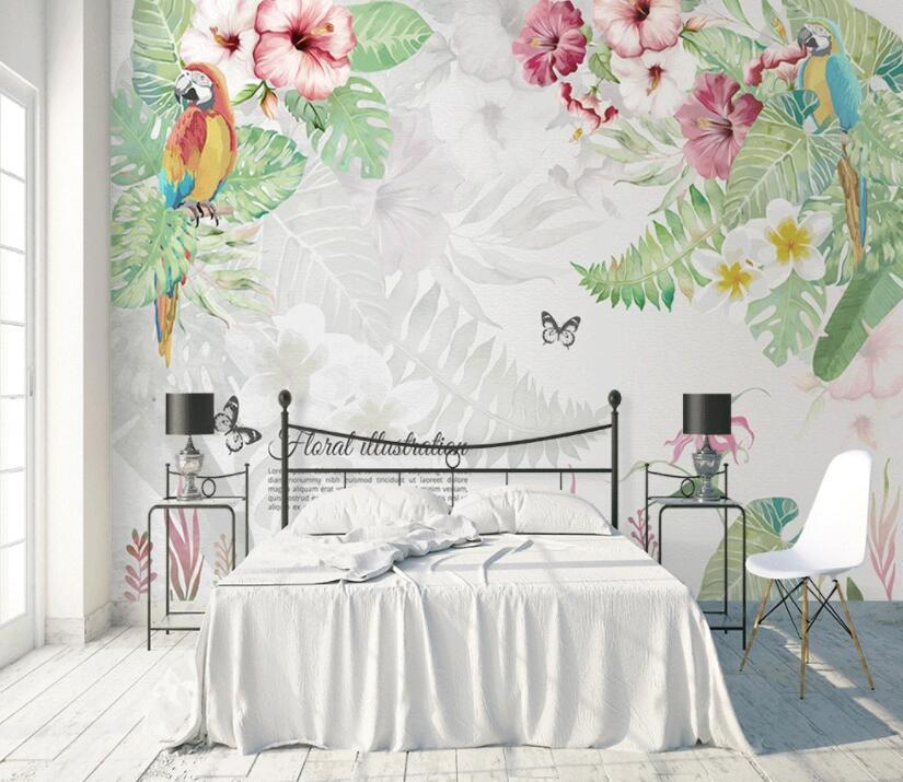 3D Birds And Flowers 554 Wall Murals Wallpaper AJ Wallpaper 2 