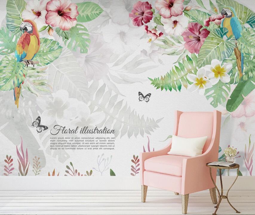 3D Birds And Flowers 554 Wall Murals Wallpaper AJ Wallpaper 2 