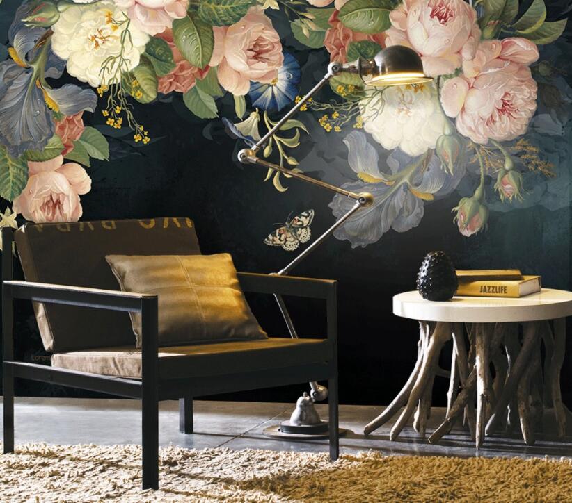 3D Colored Rose 533 Wall Murals Wallpaper AJ Wallpaper 2 