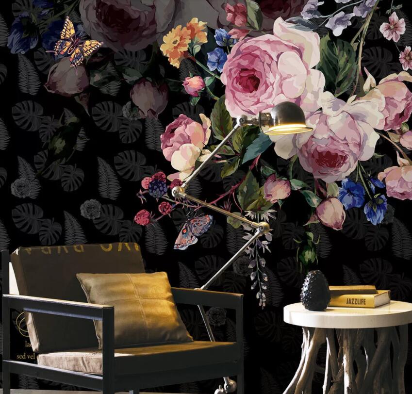 3D Pink Rose 509 Wall Murals Wallpaper AJ Wallpaper 2 