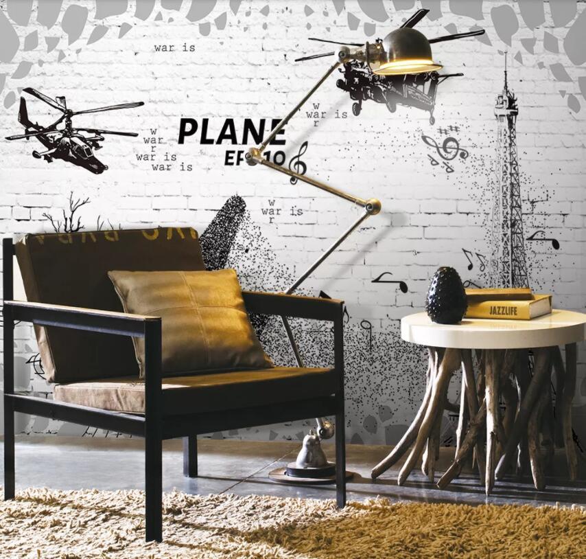 3D Aircraft City 476 Wall Murals Wallpaper AJ Wallpaper 2 