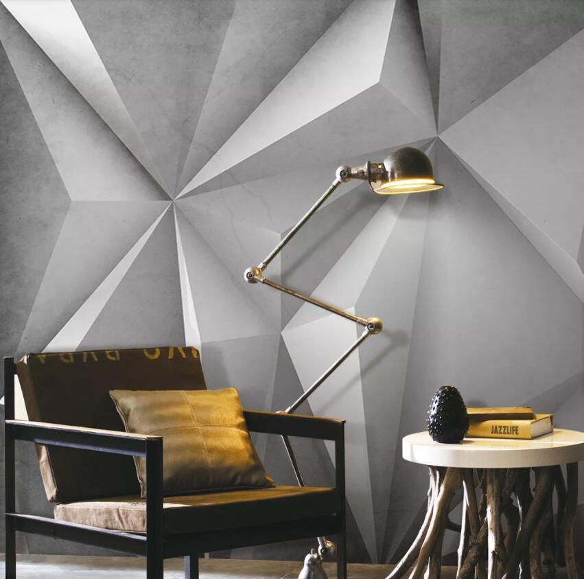 3D White Geometric Pattern 448 Wall Murals Wallpaper AJ Wallpaper 2 