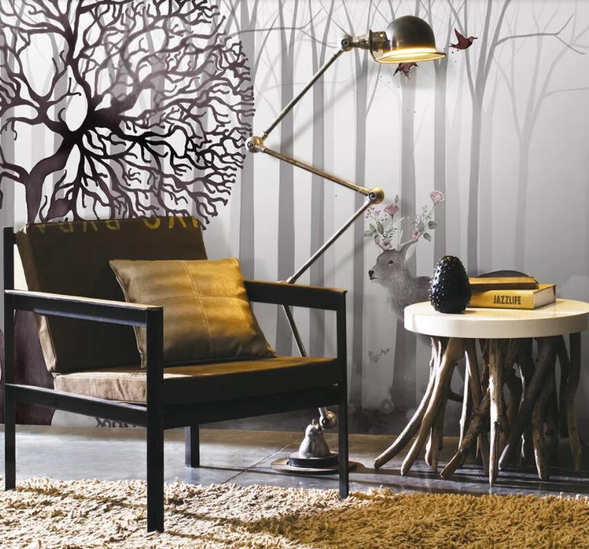 3D Foggy Forest 433 Wall Murals Wallpaper AJ Wallpaper 2 