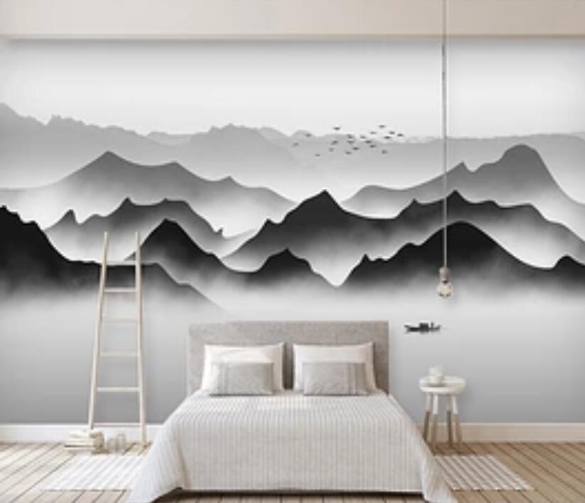 3D Misty Valley WC67 Wall Murals Wallpaper AJ Wallpaper 2 