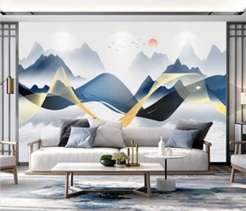 3D Misty Valley WC97 Wall Murals Wallpaper AJ Wallpaper 2 