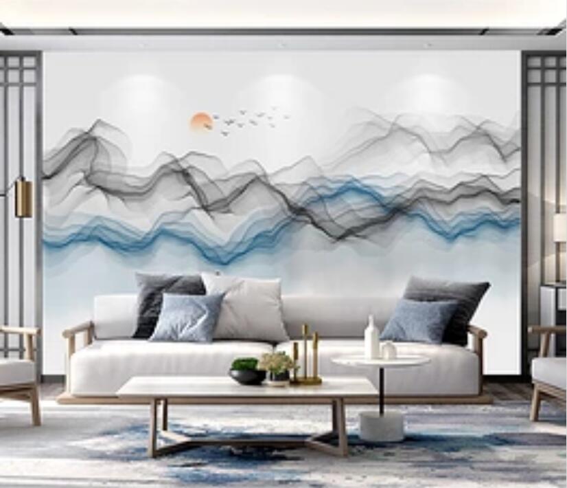 3D Long Wave WG1149 Wall Murals
