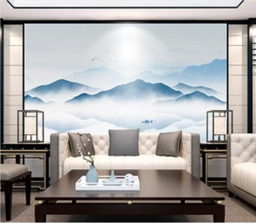 3D Mountain River Scenery WC92 Wall Murals Wallpaper AJ Wallpaper 2 