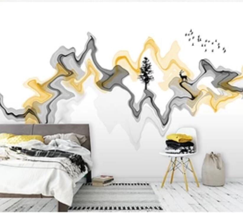 3D Tree Deer WG839 Wall Murals