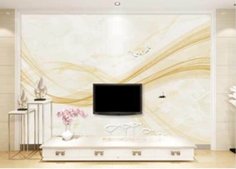 3D Yellow Wave 530 Wall Murals Wallpaper AJ Wallpaper 2 