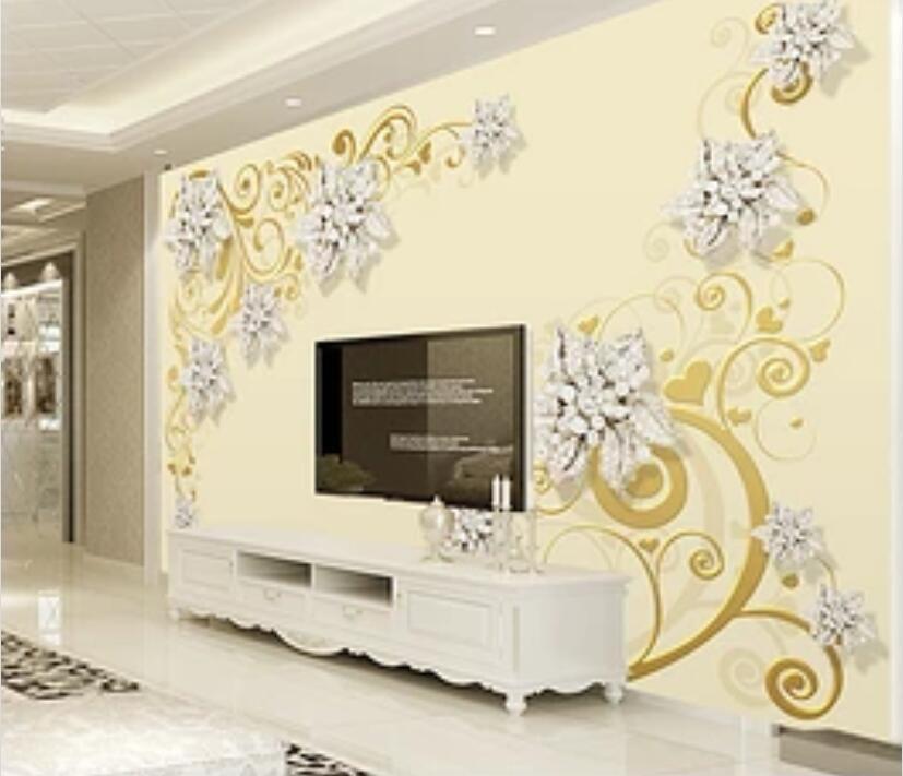 3D Diamond Flower 105 Wall Murals Wallpaper AJ Wallpaper 2 