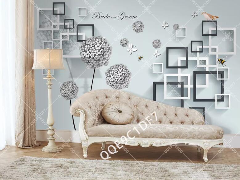 3D Dandelion Square 402 Wall Murals Wallpaper AJ Wallpaper 2 