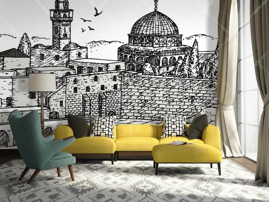 3D Black Castle 398 Wall Murals Wallpaper AJ Wallpaper 2 