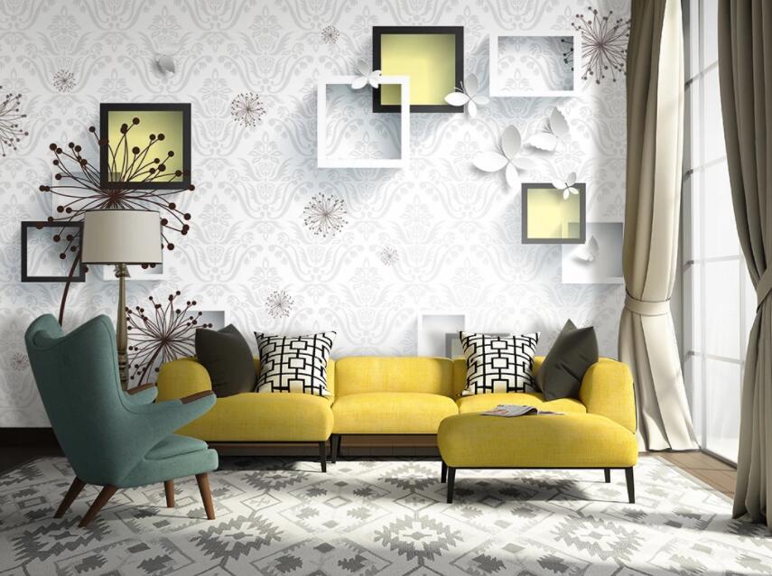 3D Geometric Square 358 Wall Murals Wallpaper AJ Wallpaper 2 