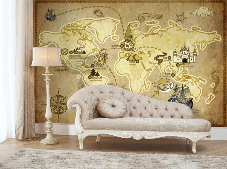 3D Global Route 345 Wall Murals Wallpaper AJ Wallpaper 2 