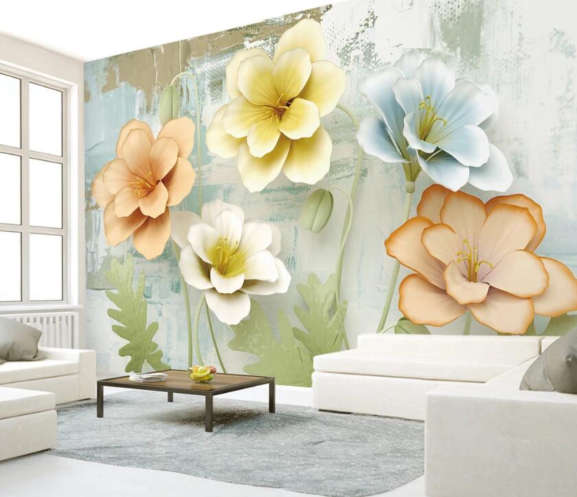 3D Colored Petals WC10 Wall Murals Wallpaper AJ Wallpaper 2 