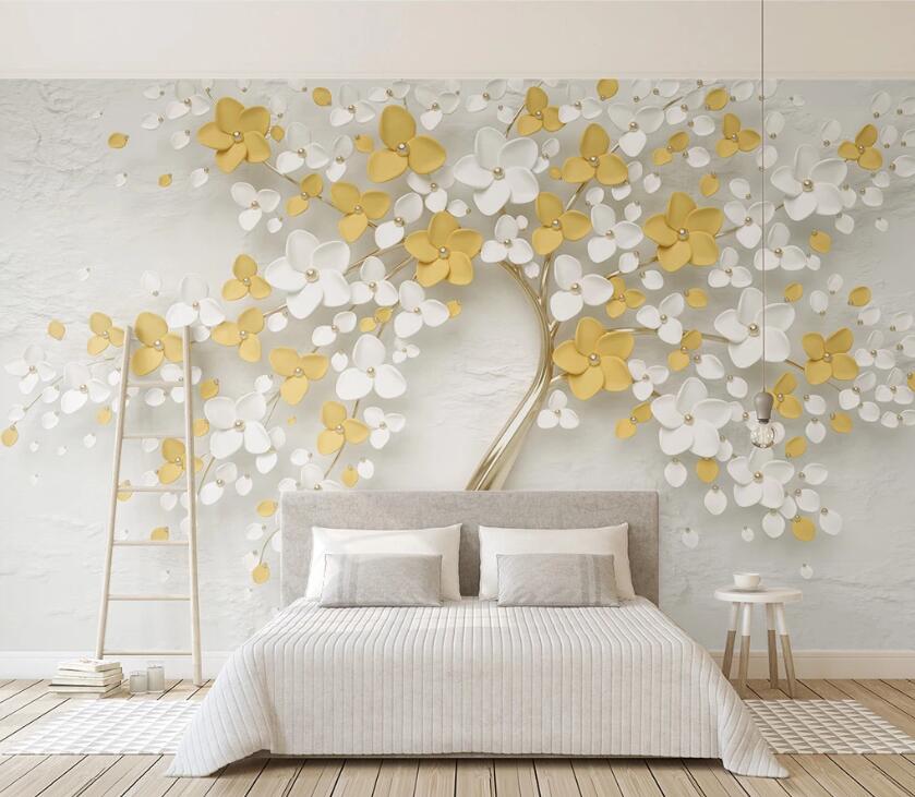 3D Fresh Flowers WC06 Wall Murals Wallpaper AJ Wallpaper 2 