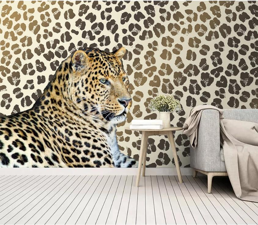 3D Leopard Lion WC64 Wall Murals Wallpaper AJ Wallpaper 2 