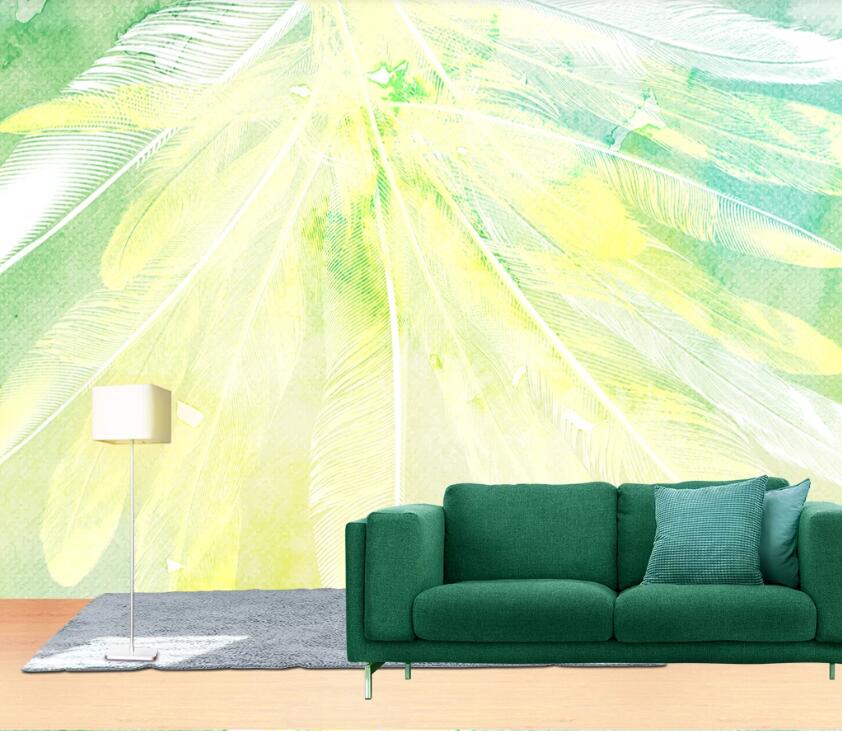 3D Abstract Feather WC2474 Wall Murals