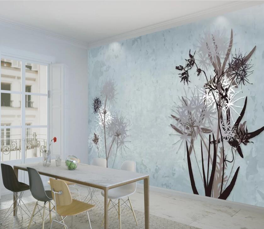 3D Gray Dandel WC05 Wall Murals Wallpaper AJ Wallpaper 2 